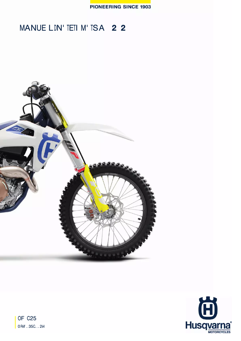 Page 1 de la notice Manuel utilisateur Husqvarna FC 250 (2020)
