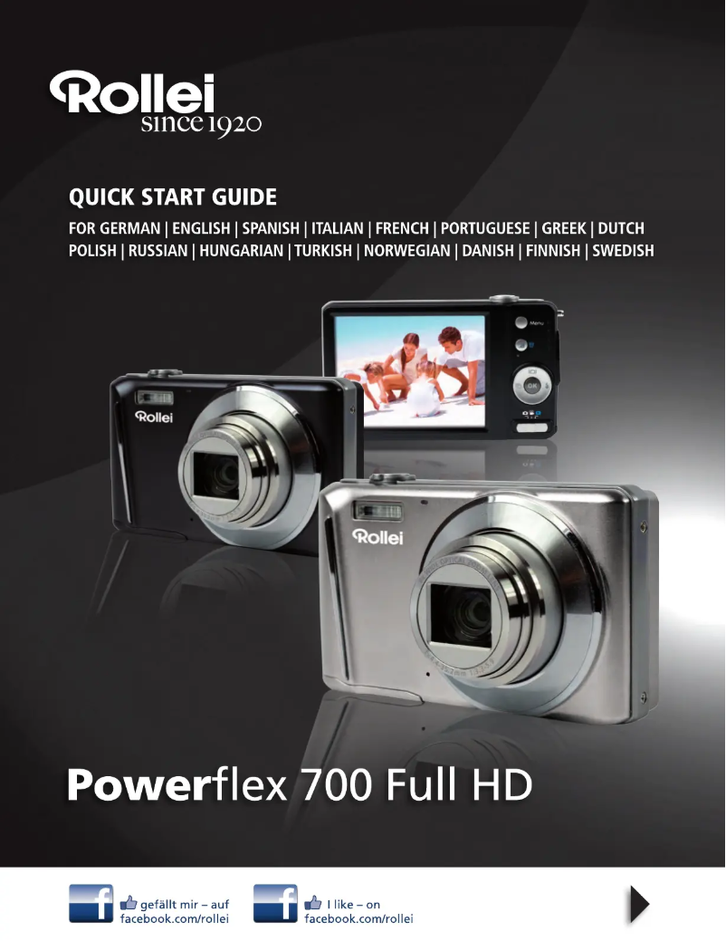 Page 1 de la notice Manuel utilisateur Rollei Powerflex 700 HD