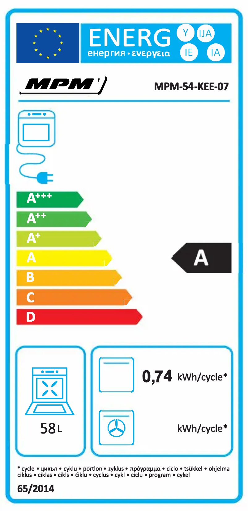 Image de la première page du manuel de l'appareil MPM-54-KEE-07