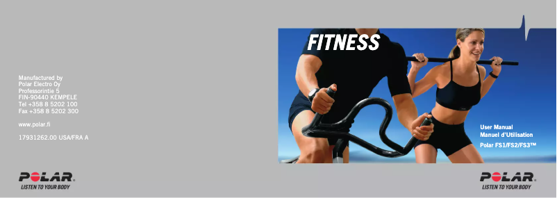Page 1 de la notice Manuel utilisateur Polar FS3