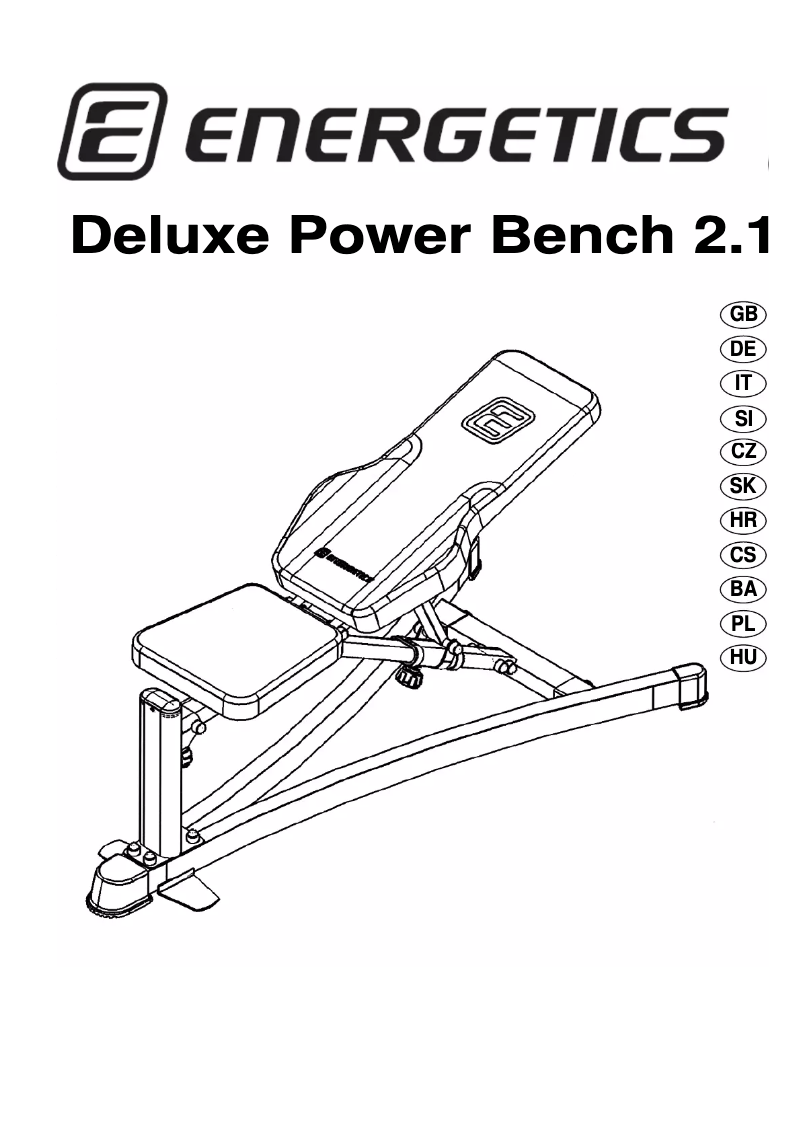 Page n°1 - Manuel utilisateur Energetics Deluxe Power Bench 2.1