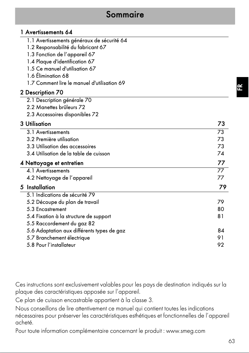 Image de la première page du manuel de l'appareil SRV575GH5