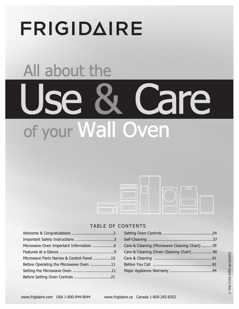 Page n°1 - Manuel utilisateur Frigidaire FGMC3065KB