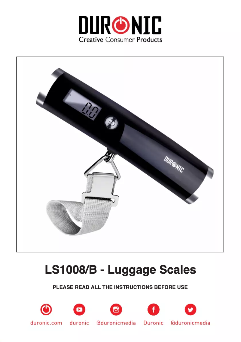 Page n°1 - Manuel utilisateur Duronic LS1008