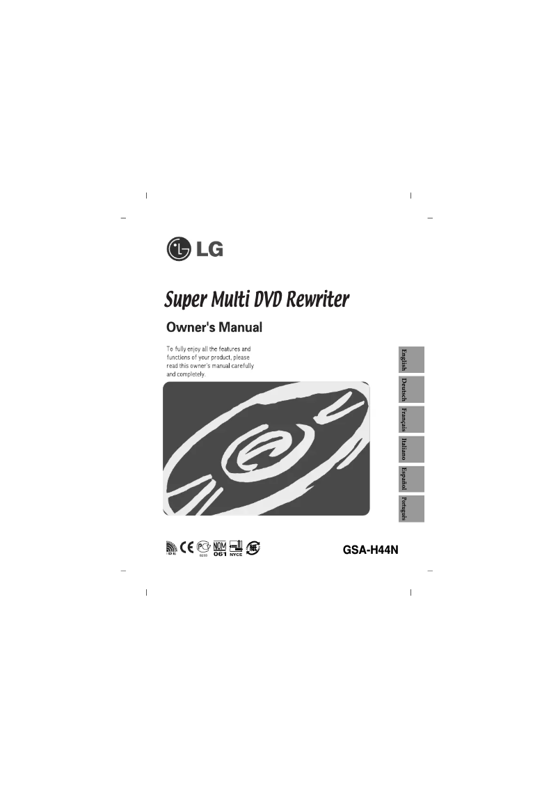 Página 1 del manual Manual de usuario LG GSA-H44N