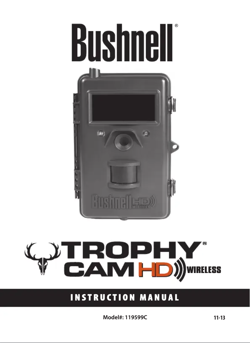 Page n°1 - Manuel utilisateur Bushnell Trophy Cam HD Wireless 119599C