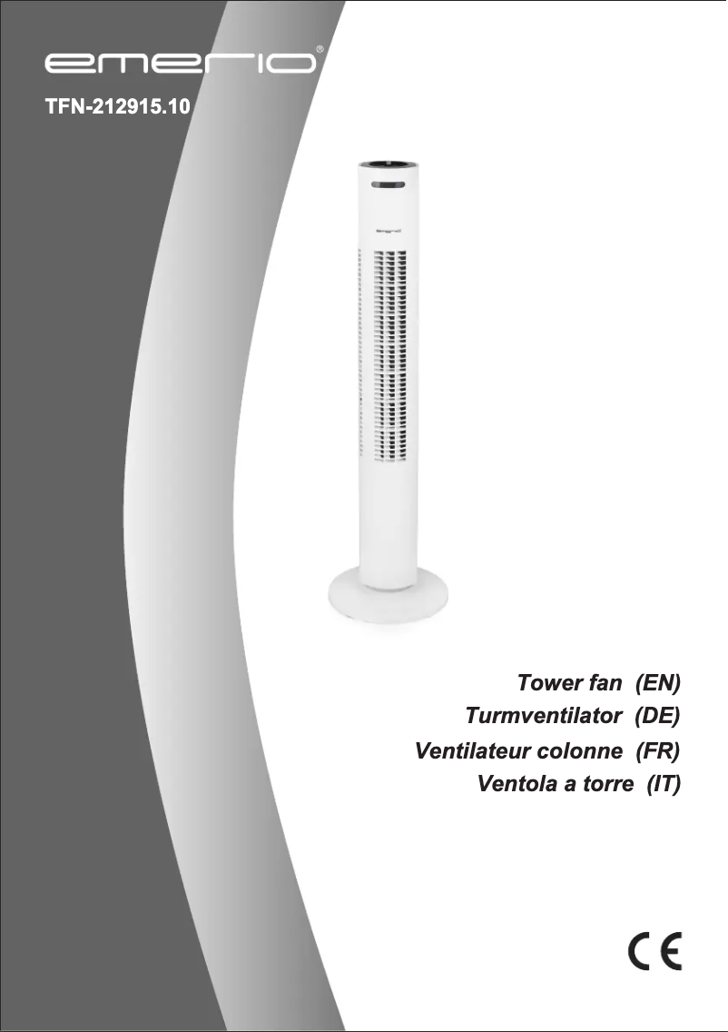 Page 1 de la notice Manuel utilisateur Emerio FN-212915.10