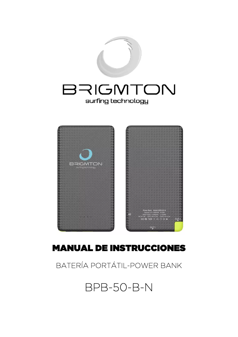 Page 1 de la notice Manuel utilisateur Brigmton BPB-50-B-N