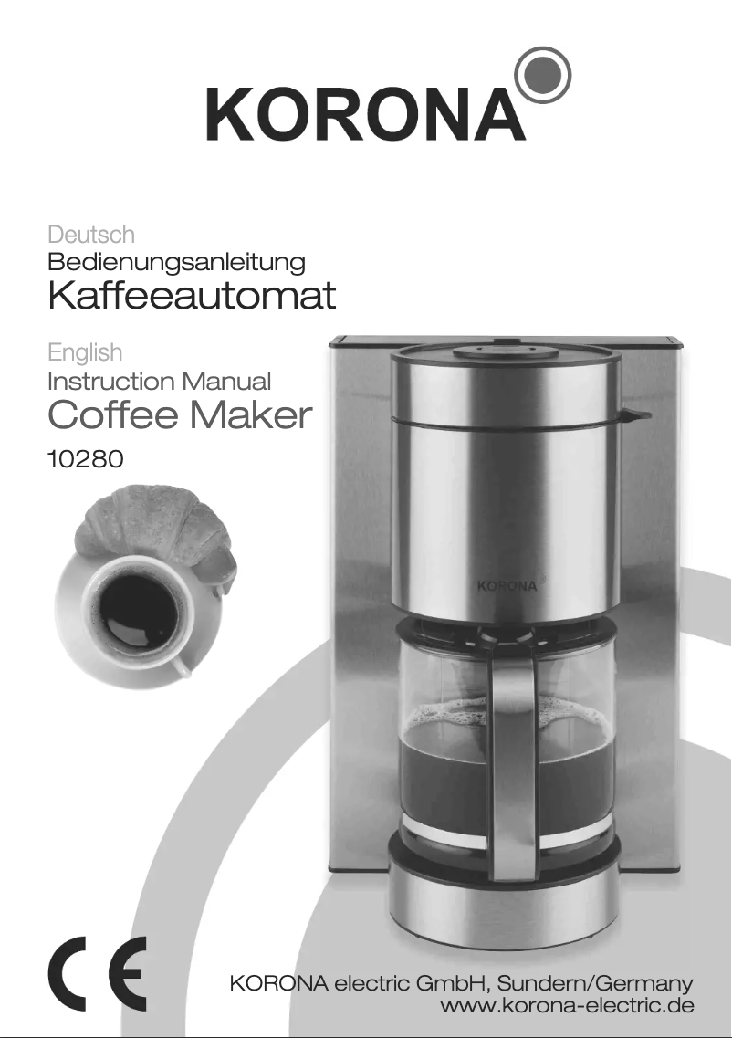 Page n°1 - Manuel utilisateur Korona 10280