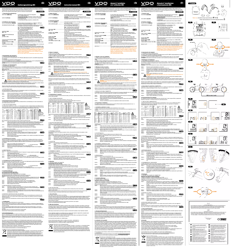 Image de la première page du manuel de l'appareil A8+