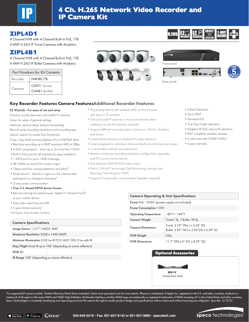 Image de la première page du manuel de l'appareil ZIPL4D1