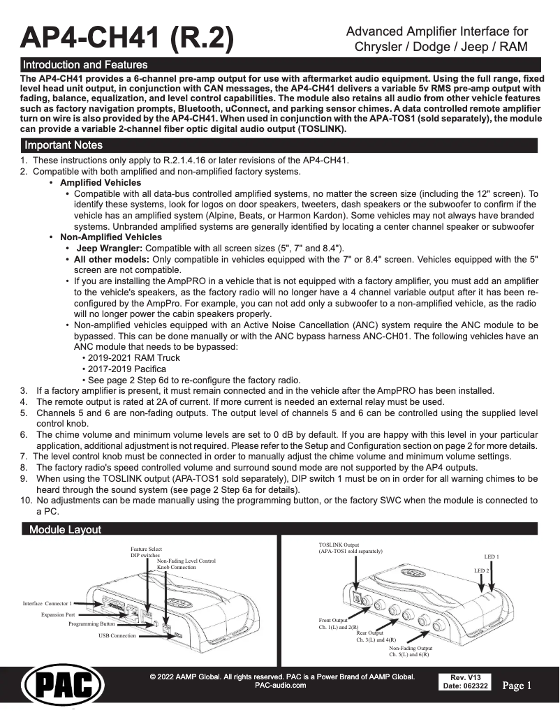Page 1 de la notice Manuel utilisateur PAC AP4-CH41