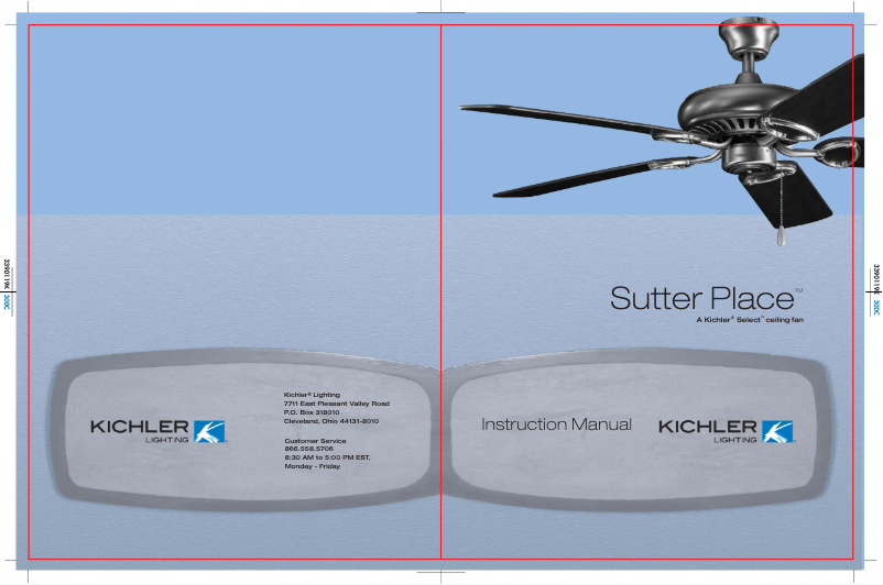 Image de la première page du manuel de l'appareil Sutter Place