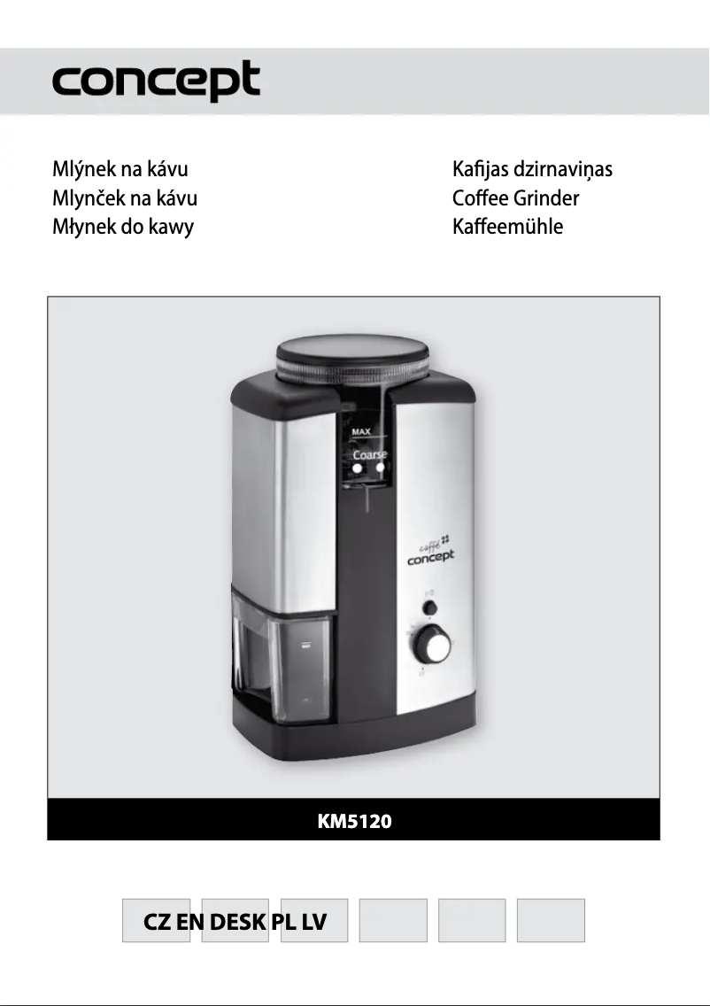 Page n°1 - Manuel utilisateur Concept KM-5120