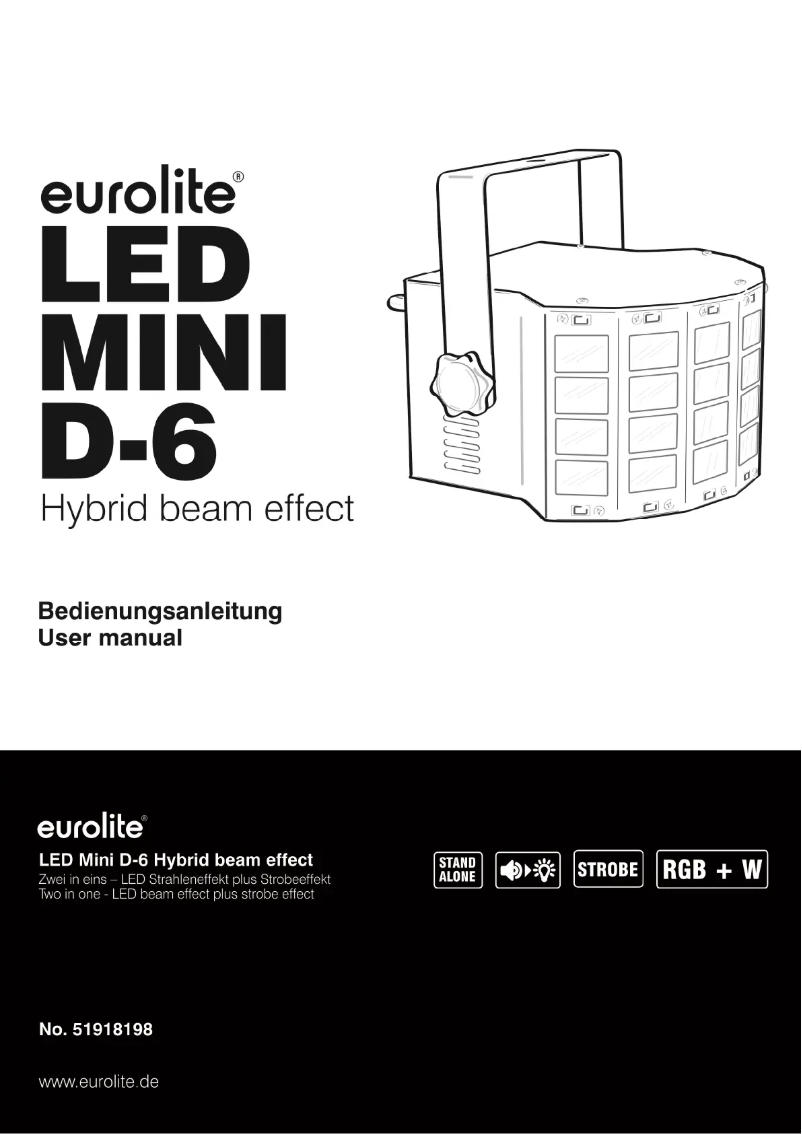 Page 1 of the manual User Manual Eurolite LED Mini D-6