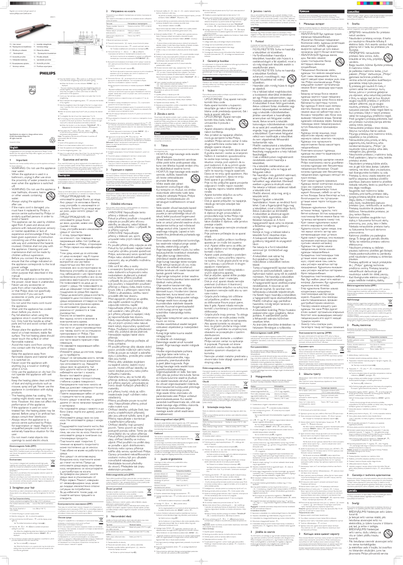 Page 1 de la notice Manuel utilisateur Philips HP8371