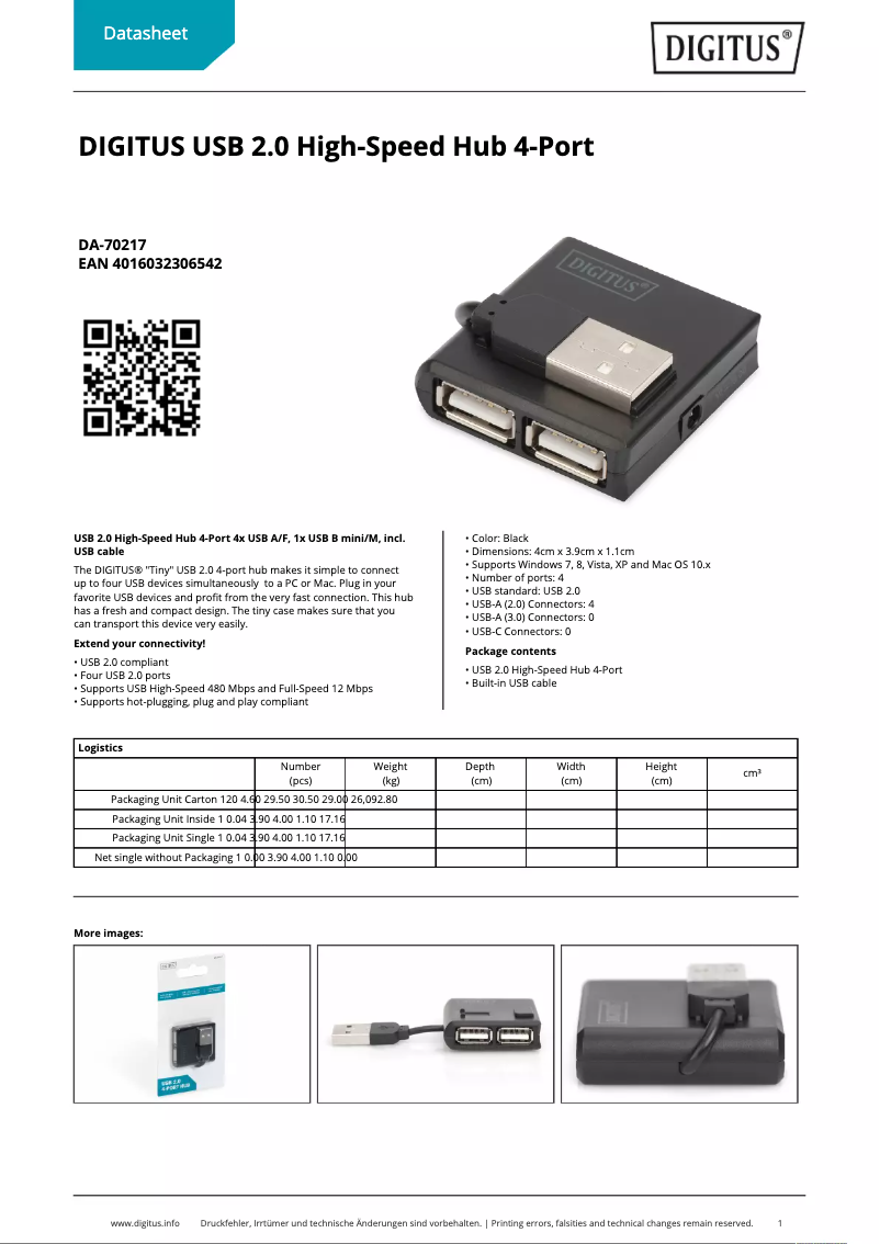 Page n°1 - Manuel utilisateur Digitus DA-70217