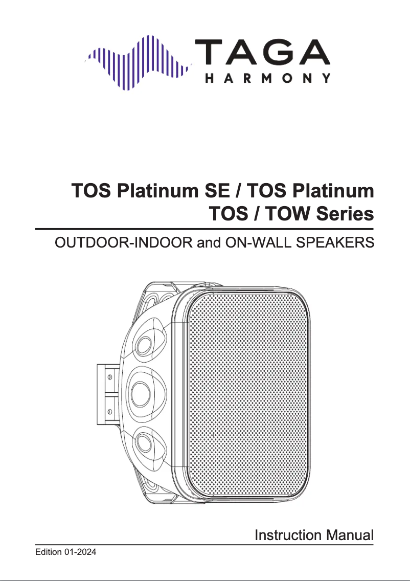 Page 1 de la notice Manuel utilisateur Taga Harmony TOW-180F