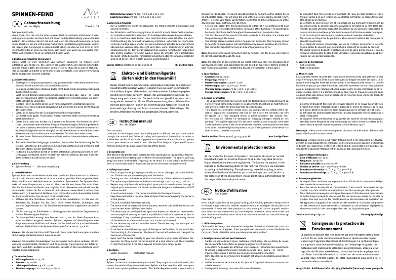 Page n°1 - Manuel utilisateur Gardigo 66987