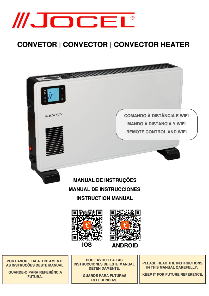 Page 1 of the manual User Manual Jocel JCT007452