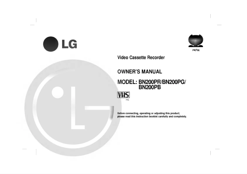 Page 1 de la notice Manuel utilisateur LG BN200PG