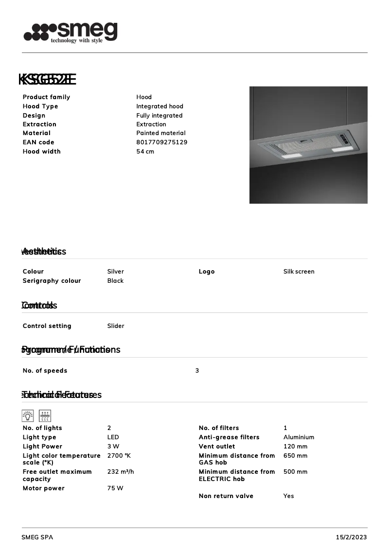 Image de la première page du manuel de l'appareil KSG52E