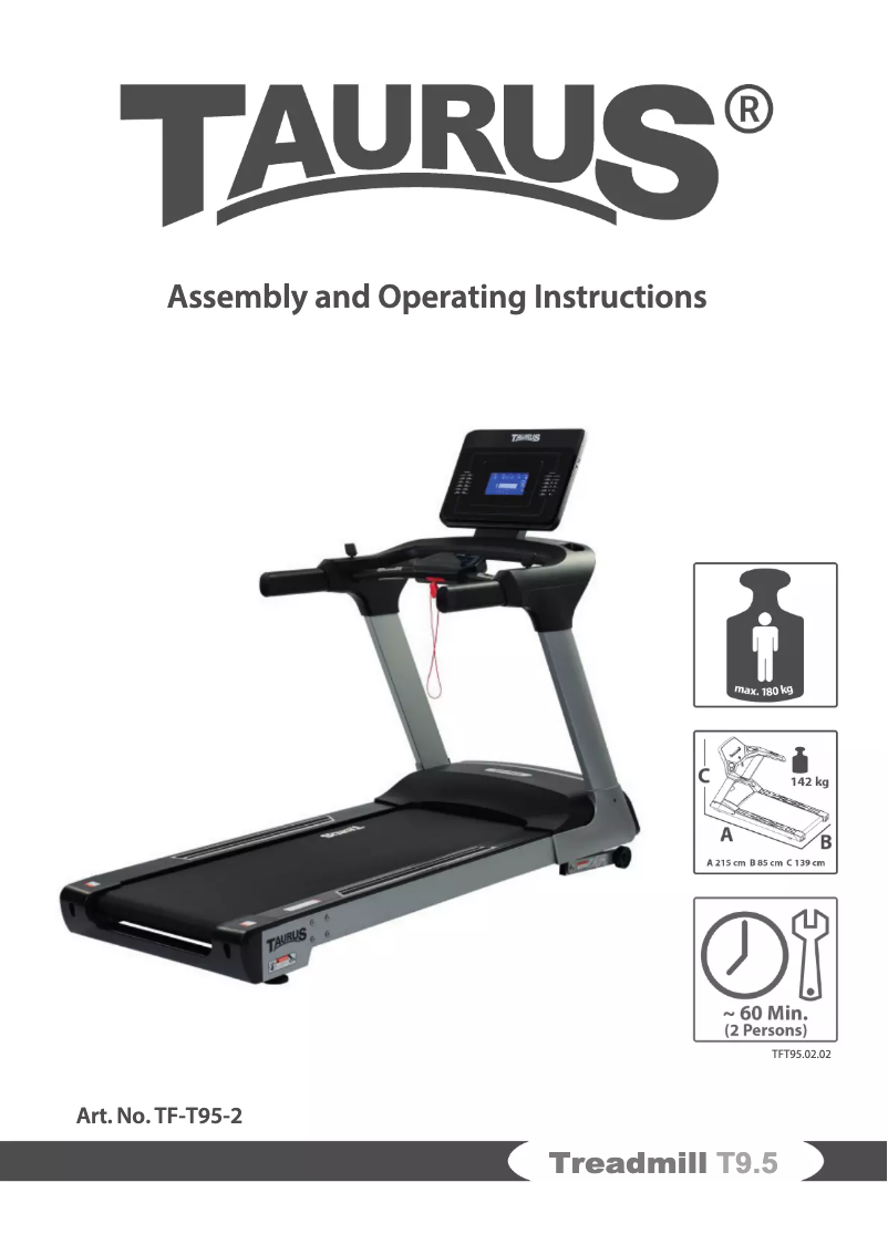 Page 1 de la notice Manuel utilisateur Taurus T9.5 Pro