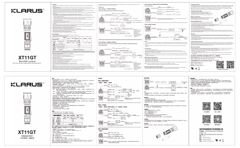 Image de la première page du manuel de l'appareil XT11GT