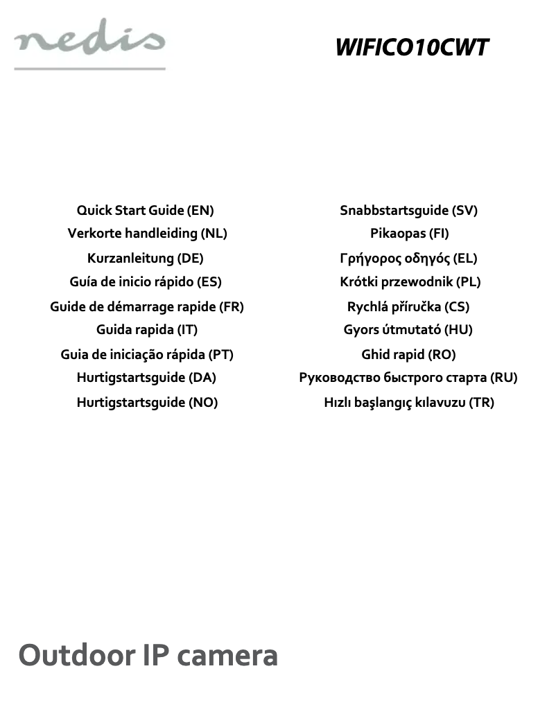 Image de la première page du manuel de l'appareil WIFICO10CWT