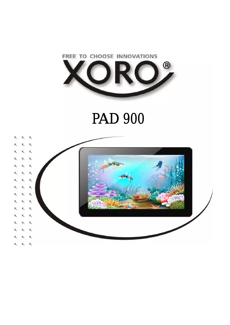 Page 1 of the manual User Manual Xoro PAD 900