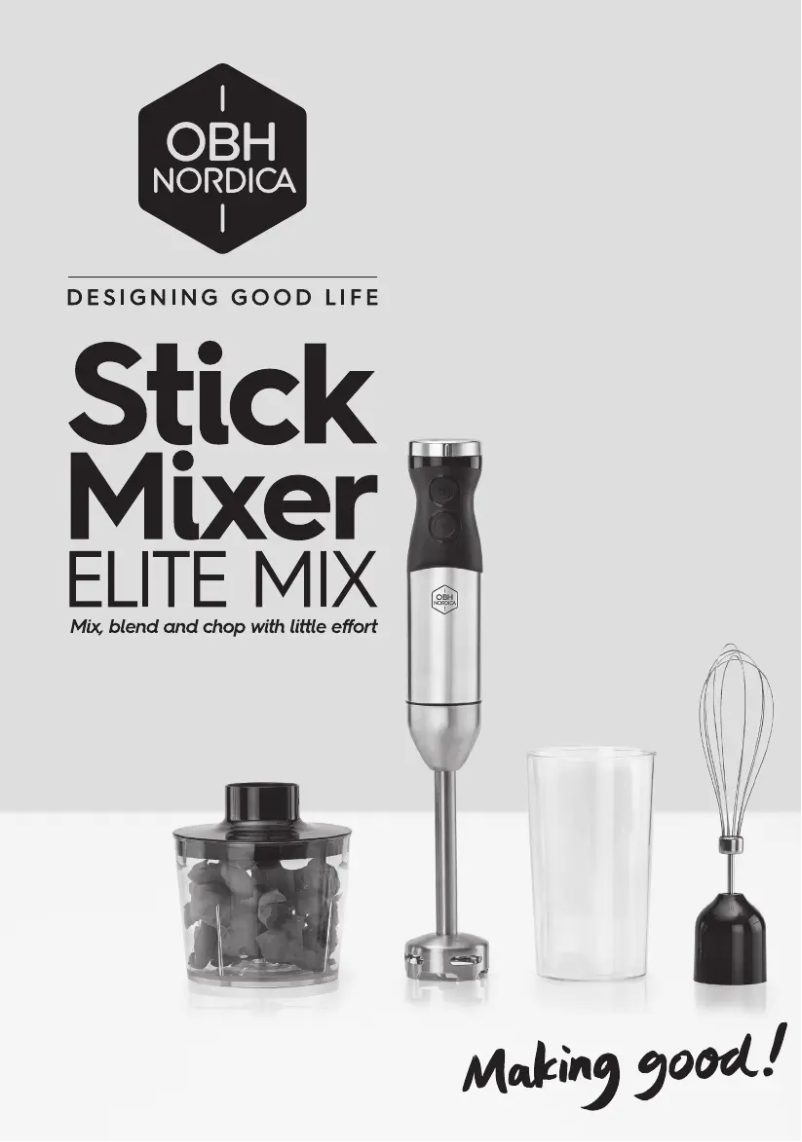 Image de la première page du manuel de l'appareil Elite Mix 7715