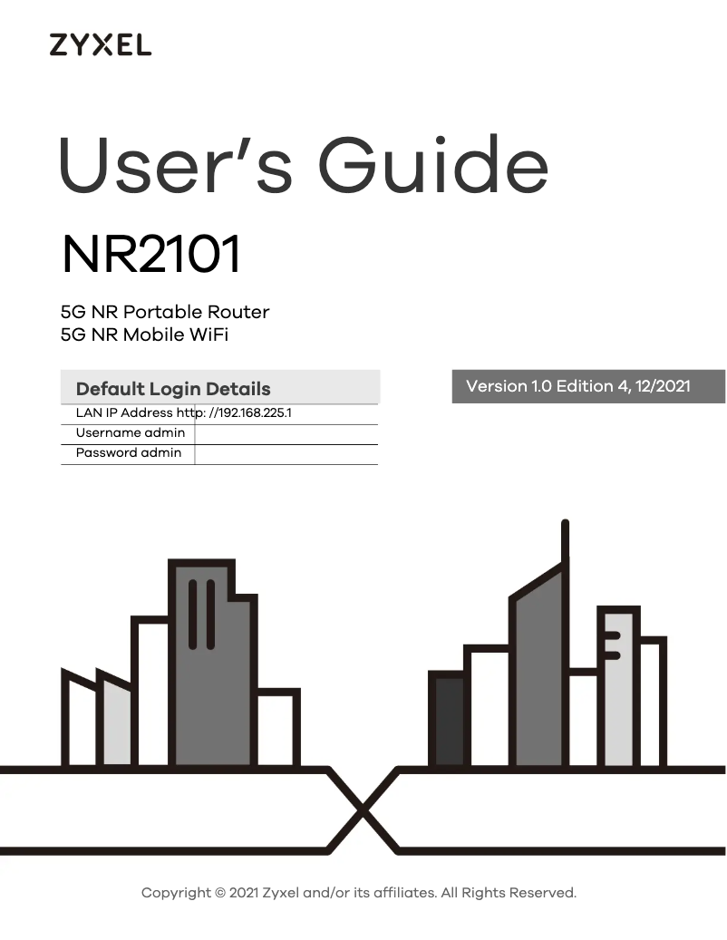 Page 1 de la notice Manuel utilisateur ZyXEL NR2101