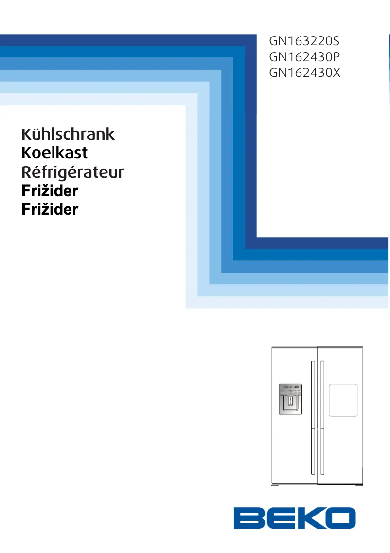 Page n°1 - Manuel utilisateur Beko GN 162430 X