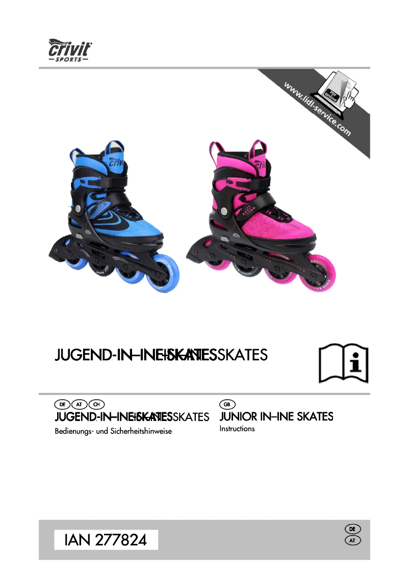 Page 1 de la notice Manuel utilisateur Crivit IAN 277824