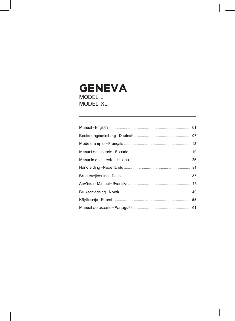 Page n°1 - Manuel utilisateur Geneva L Wireless DAB+