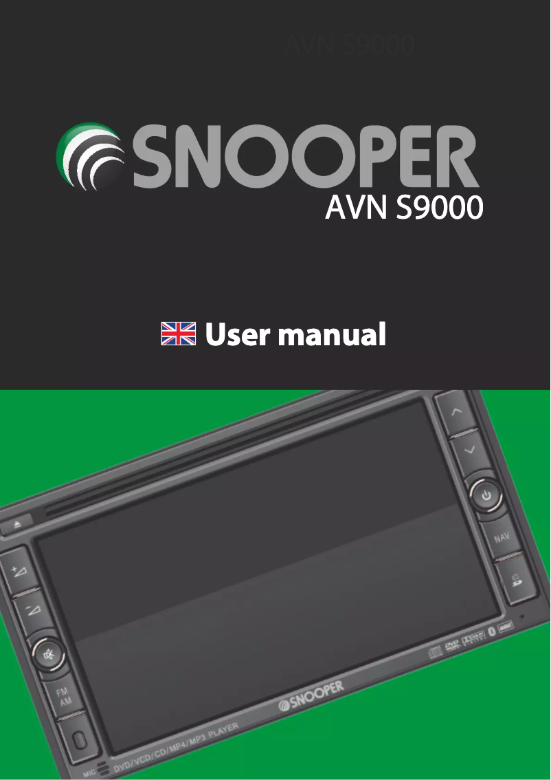 Page 1 de la notice Manuel utilisateur Snooper AVN S9000 Ventura Pro