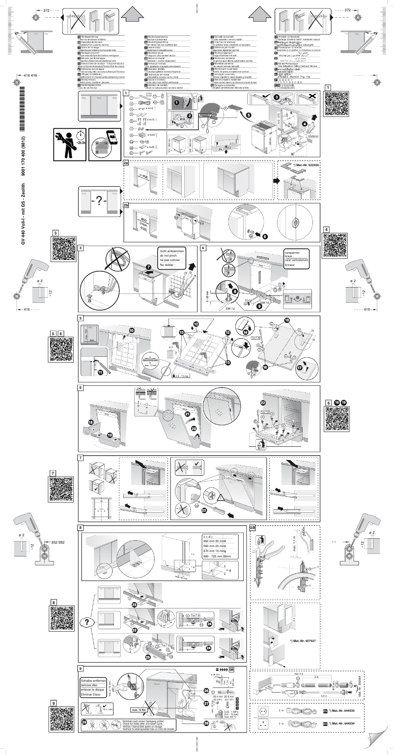 Page n°1 - Guide d'installation Siemens SR656X00TD