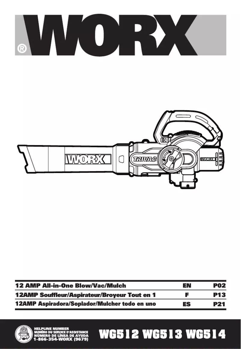 Image de la première page du manuel de l'appareil WG512