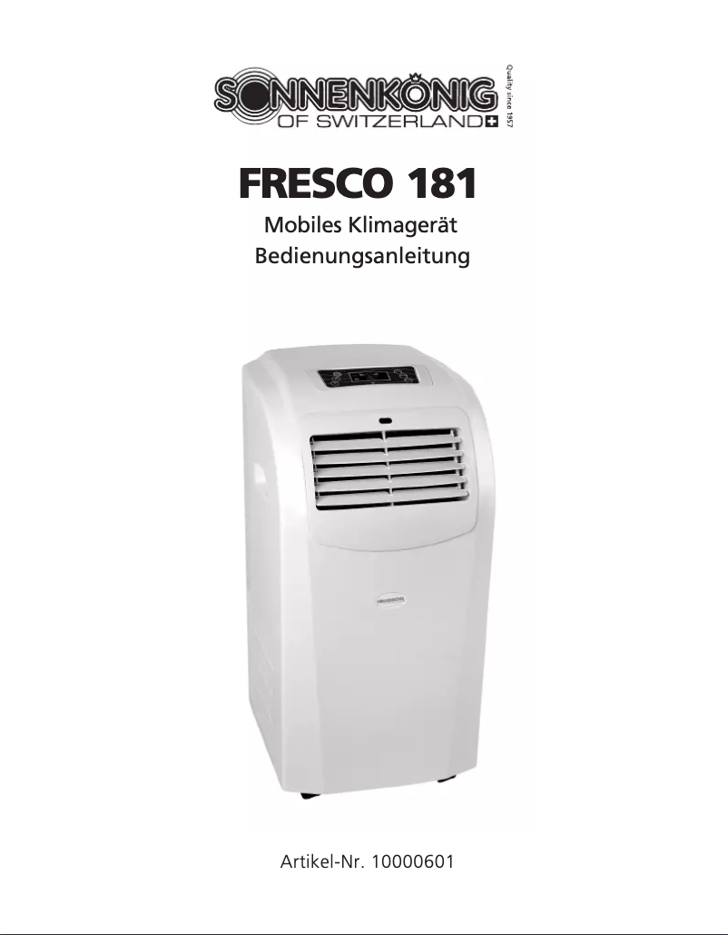 Image de la première page du manuel de l'appareil Fresco 181