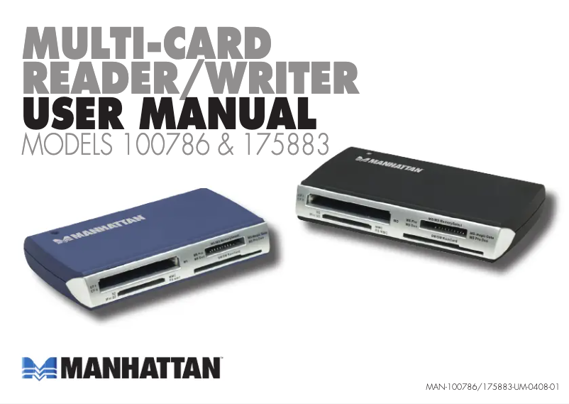 Page 1 de la notice Manuel utilisateur Manhattan 100786