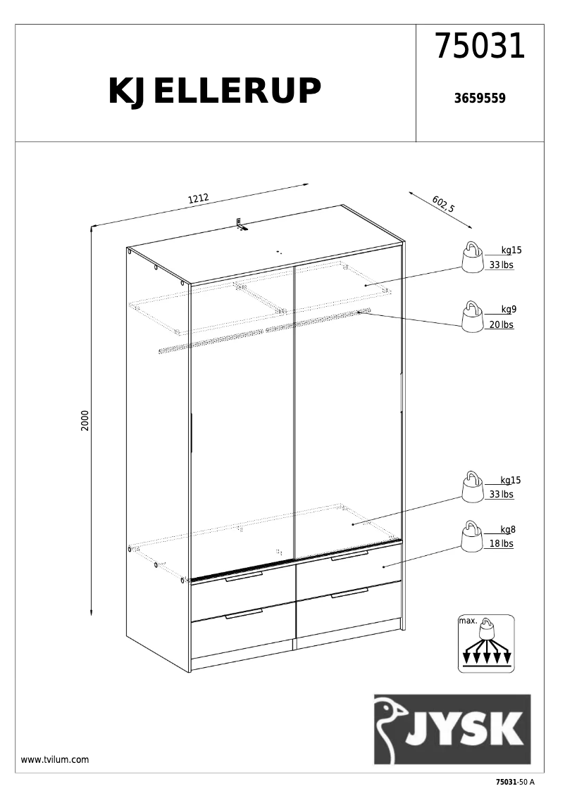 Página 1 del manual Manual de usuario JYSK Kjellerup