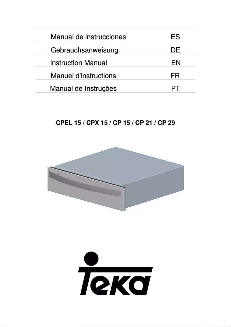Image de la première page du manuel de l'appareil TEPLO CPEL 15
