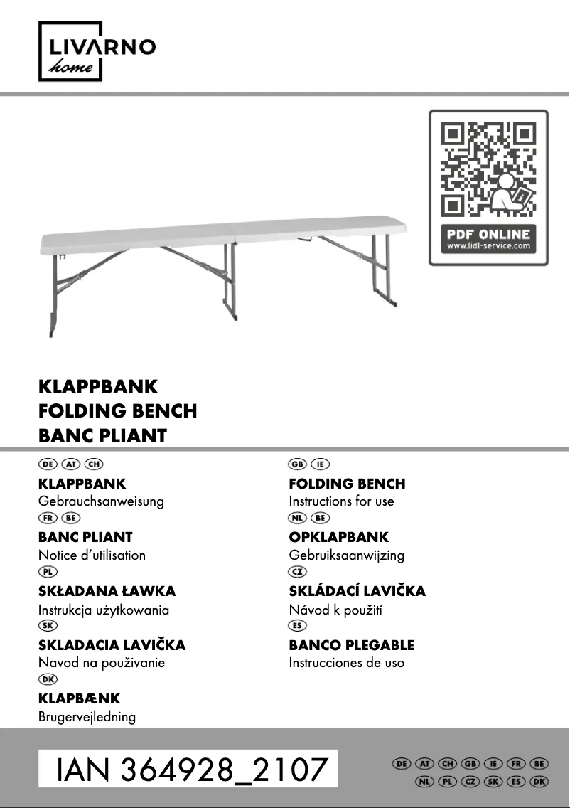 First page image of the manual for IAN 364928