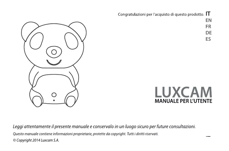 Image de la première page du manuel de l'appareil Panda