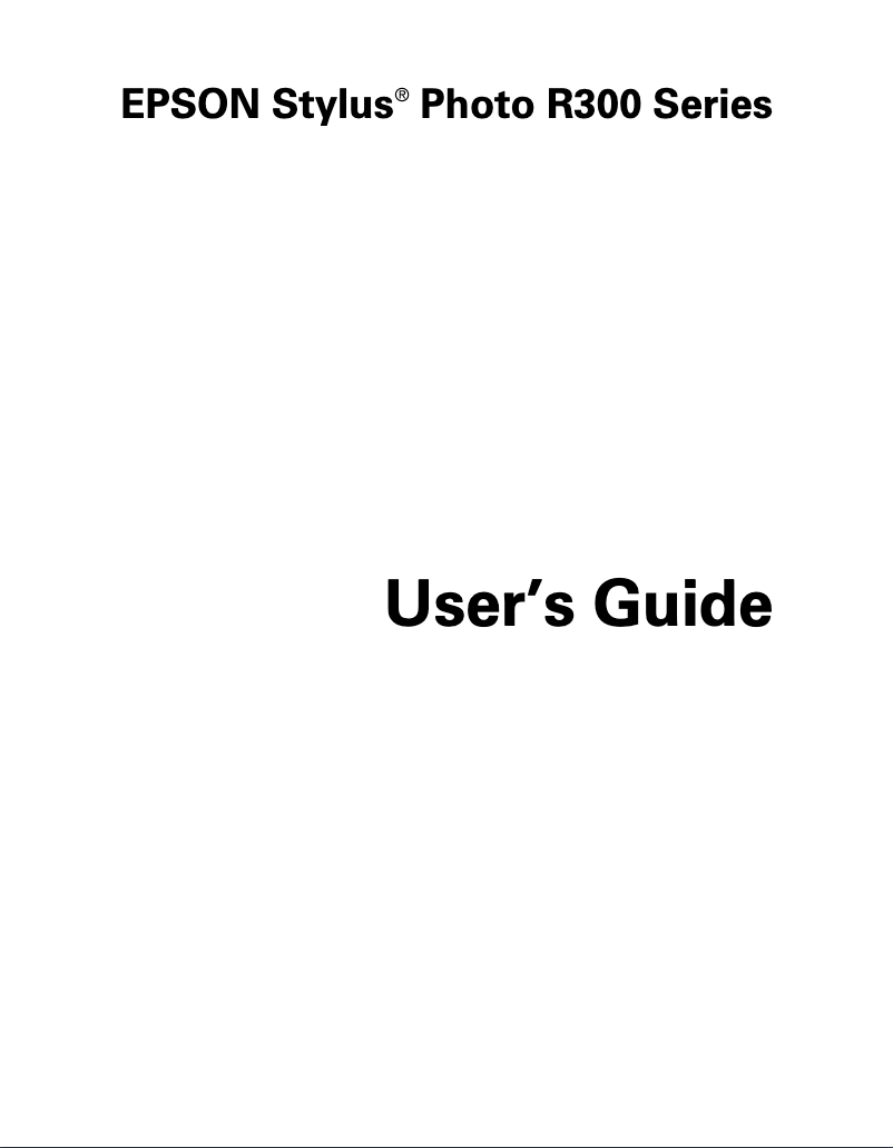 Page 1 de la notice Manuel utilisateur Epson Stylus Photo R300