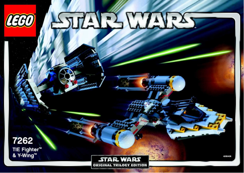 Image de la première page du manuel de l'appareil TIE TM Fighter and Y-Wing TM