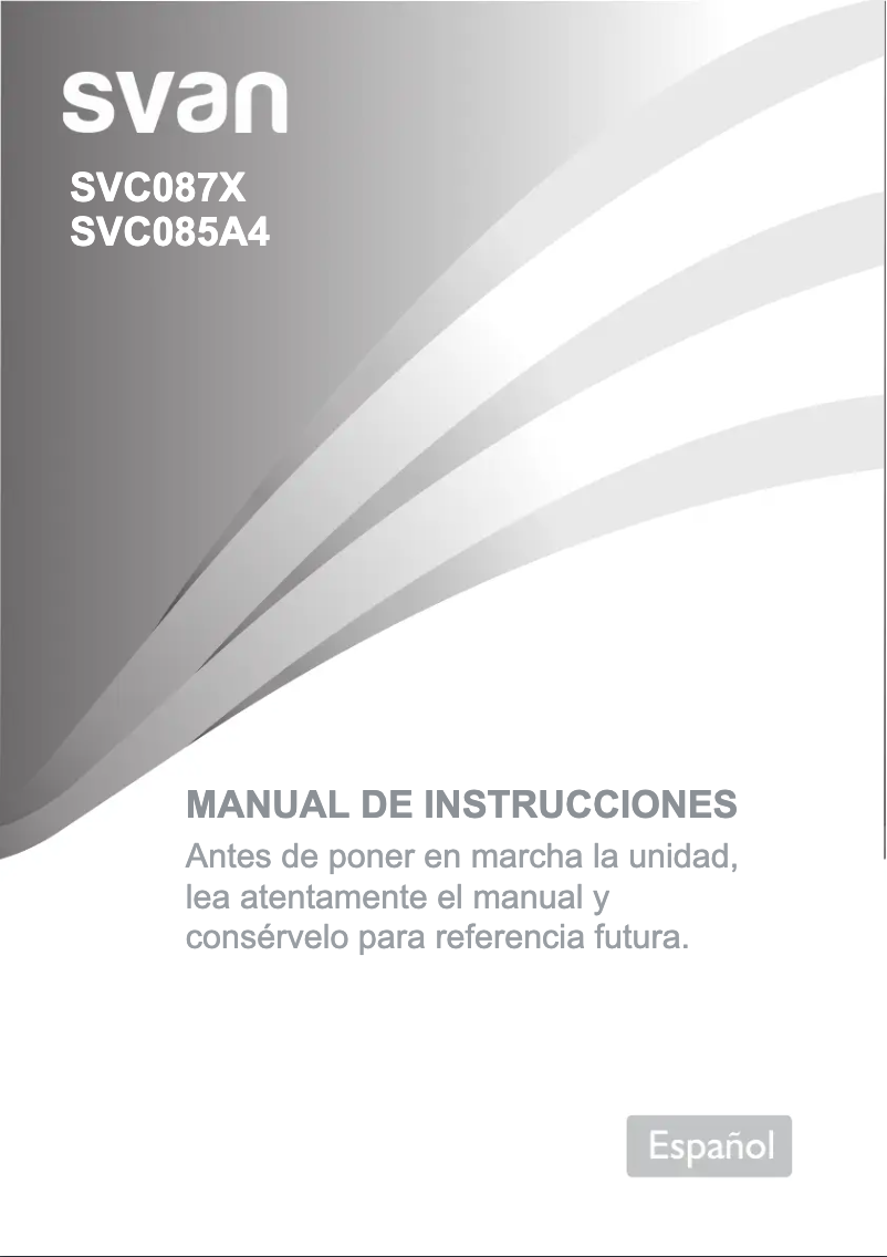 Page 1 de la notice Manuel utilisateur SVAN SVC085A4