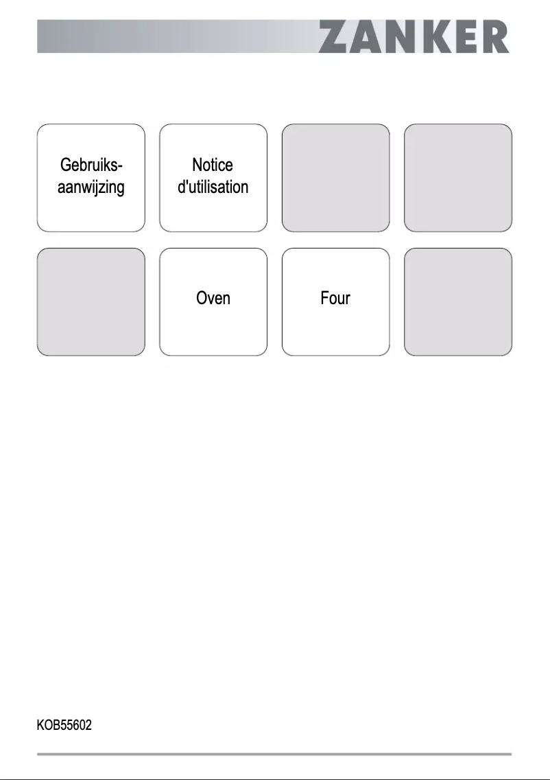 Page n°1 - Manuel utilisateur Zanker KOB55602