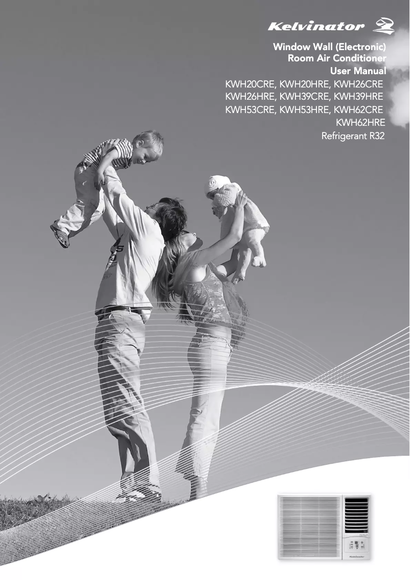 Page 1 de la notice Manuel utilisateur Kelvinator KWH62CRE
