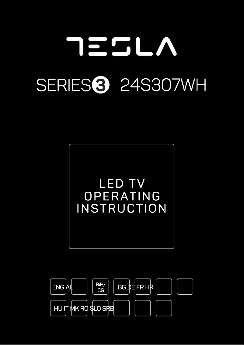 Page 1 de la notice Manuel utilisateur Tesla 24S307WH